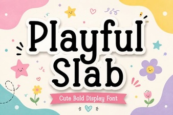 Playful Slab Font for Creative Design Projects