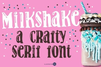 Milkshake Family Font: Playful Typography for Creative Projects